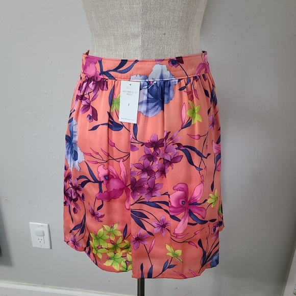 Banana Republic floral skirt size 2 *G1 - Picture 4 of 7